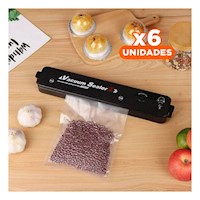 Pack6 Compacto Sellador de Bolsas Confiable y Facil de Usar Negro Y+Regalo Sticker